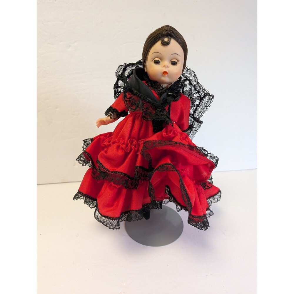 Vtg Madame Alexander 7.5" International Series Spain Doll With Stand - Picture 2 of 12